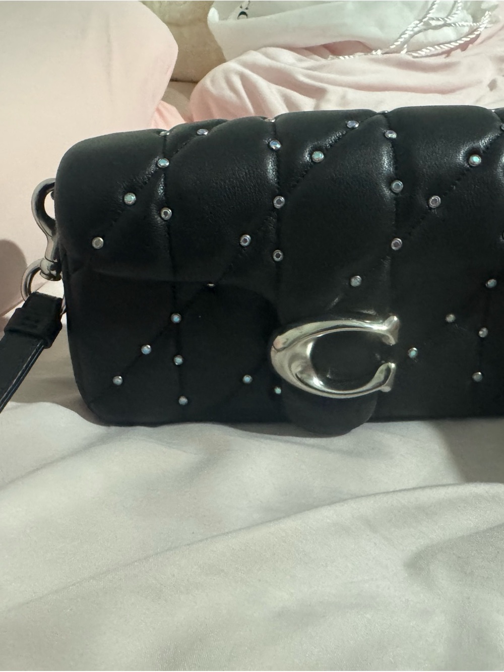 Coach Quilted Tabby 19 with Crystal Rivets
